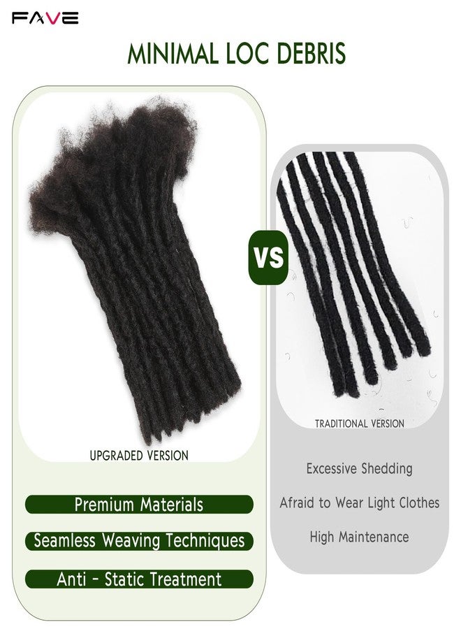 FAVE 0.6cm Width 8 Inch Loc Extensions Human Hair New Tech Minimal Shedding Human Hair Dreadlock Extensions 100% Handmade Soft Dreads Non-Stiff Locs Extension Can Be Dyed & Bleached (30 Strands) - Image 2